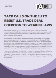 TACD Statement July 2025